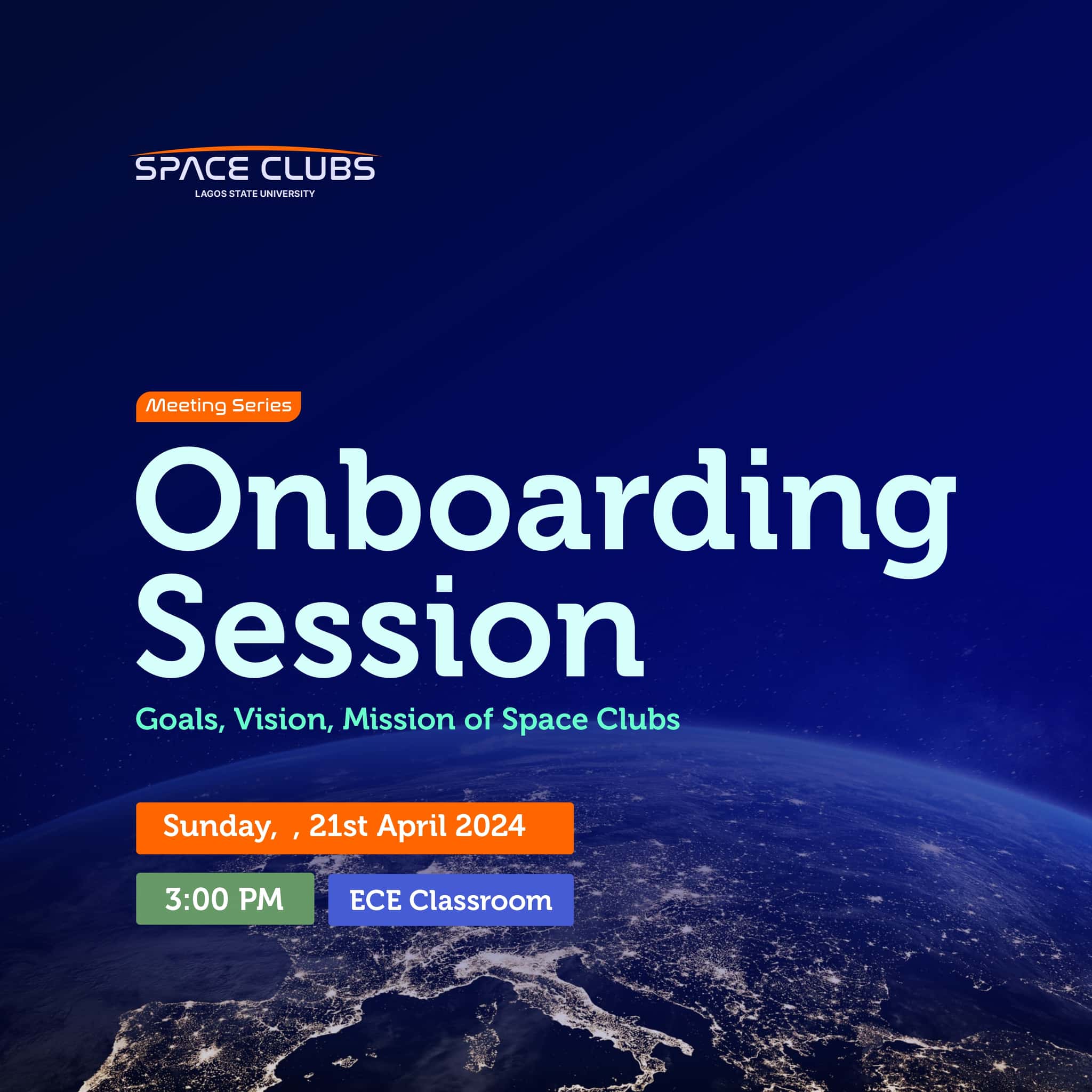Space Clubs Onboarding session